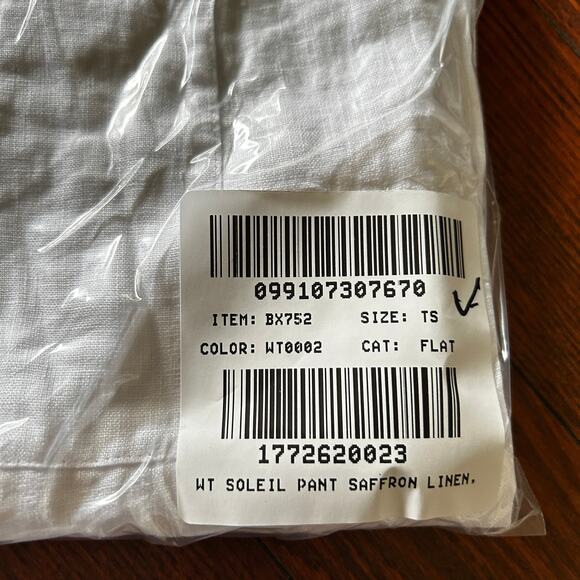 J. Crew Soleil Linen Pants S ST TS Tall NWT White BW527 J.Crew Travel Beach - Picture 7 of 7